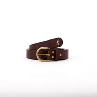 JB405 ( bow buckle belt ) dark brown