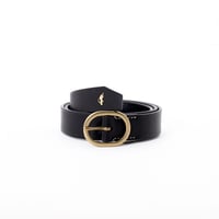 JB404 ( oval buckle belt ) black