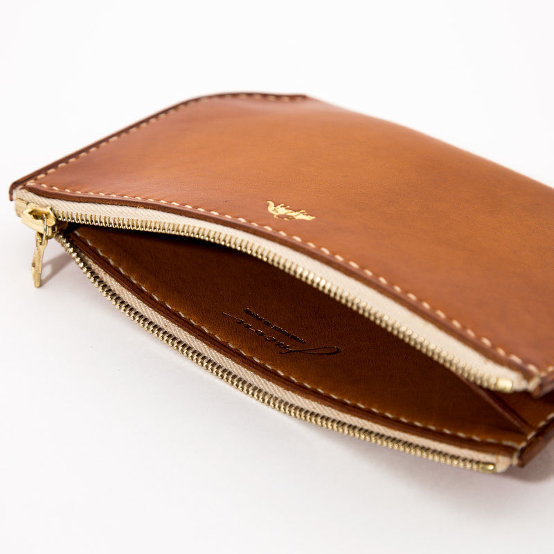 Jacou JW007 pouch wallet M ダークブラウン Jacou JW007 ( pouch wallet M ) | WEED & STONE D