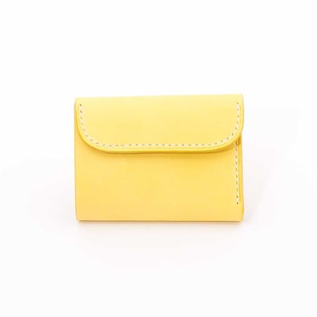 Jacou JW010 ( mini wallet )  "yellow" pastel leather  ＊限定商品