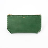 Jacou JW008 ( pouch wallet L )   "green" pastel leather  ＊限定商品