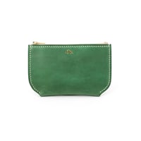 Jacou JW007 ( pouch wallet M ) "green" pastel leather  ＊限定商品