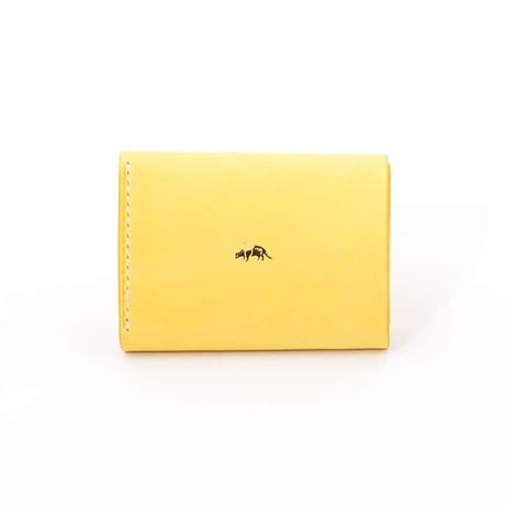 Jacou JW010 ( mini wallet )  "yellow" pastel leather  ＊限定商品
