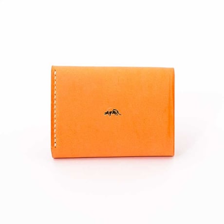 Jacou JW010 ( mini wallet )  "orange" pastel leather  ＊限定商品