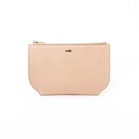Jacou JW007 ( pouch wallet M ) "beige" pastel leather  ＊限定商品