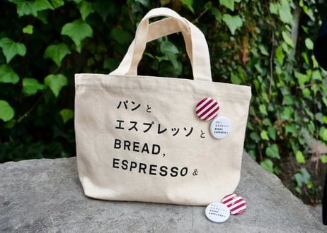 ロゴミニトートバッグ　缶バッジ付【送料込】