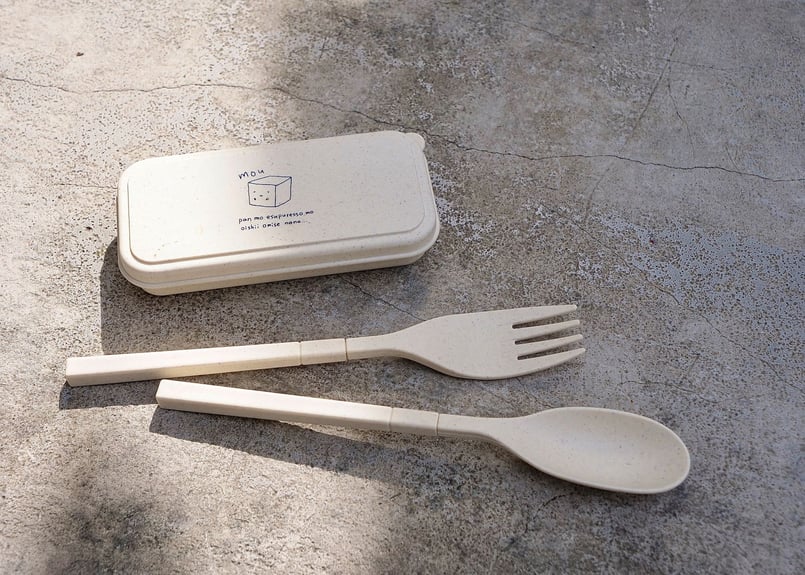 バンブーセット カトラリーセット バンブータイプ（5点）｜ノベルティ・物販