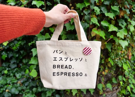 ロゴミニトートバッグ　缶バッジ付【送料込】