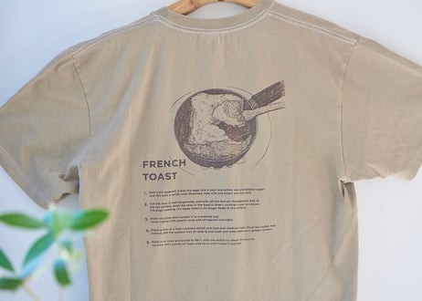 "パンとエスプレッソと"オリジナル珈琲染めTシャツ【送料込】