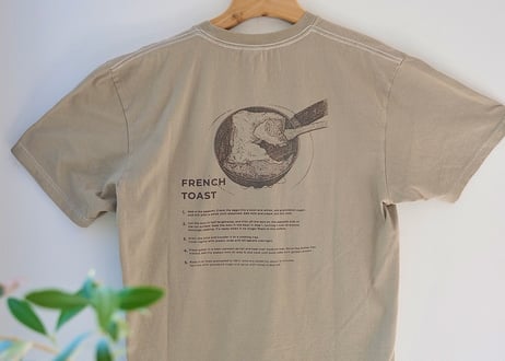 "パンとエスプレッソと"オリジナル珈琲染めTシャツ【送料込】