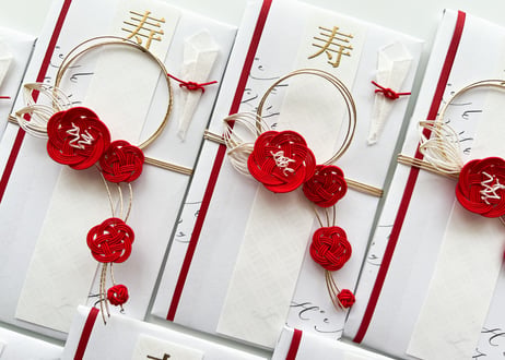 梅と蕾の祝儀袋（送料込み）