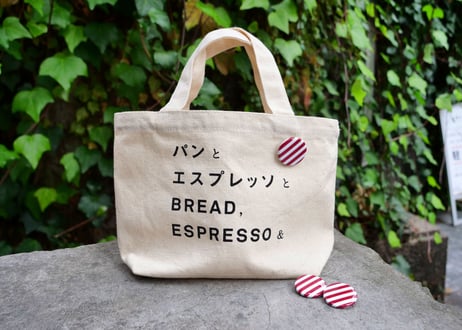 ロゴミニトートバッグ　缶バッジ付【送料込】