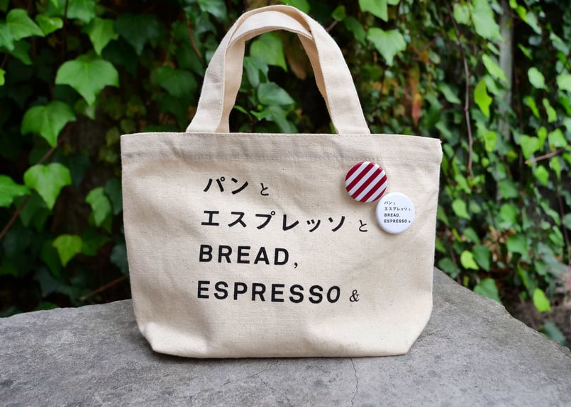 ロゴミニトートバッグ 缶バッジ付【送料込】 | パンとエクスプレスと