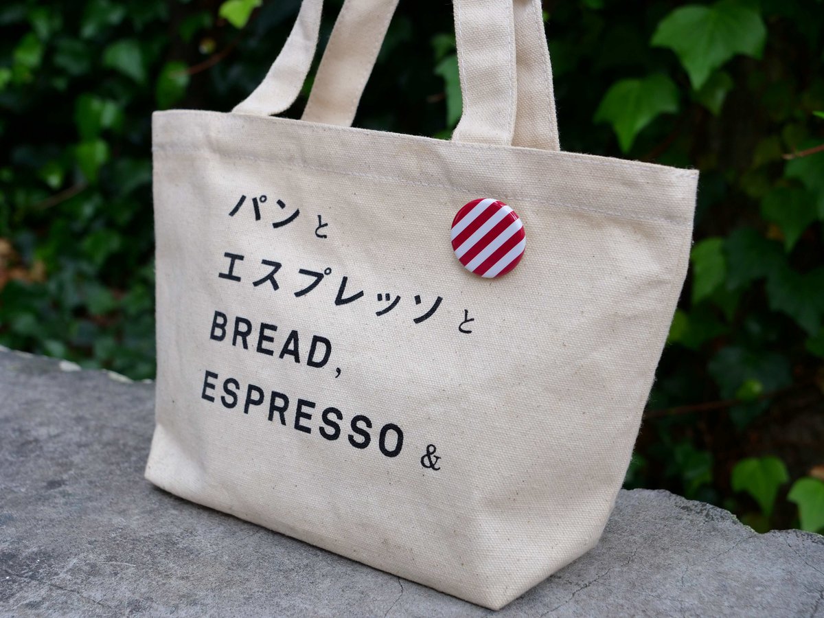 ロゴミニトートバッグ 缶バッジ付【送料込】 | パンとエクスプレスと
