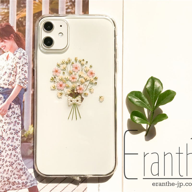 iPhone、Android☆押し花ケース☆オーダー2800円～