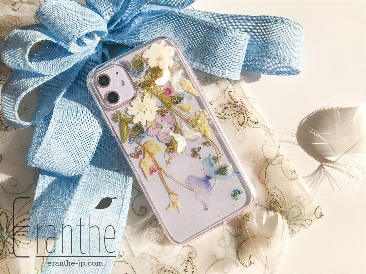 フレッシュな香りが漂う 押し花 スマホケース 全機種対応 iPhone 