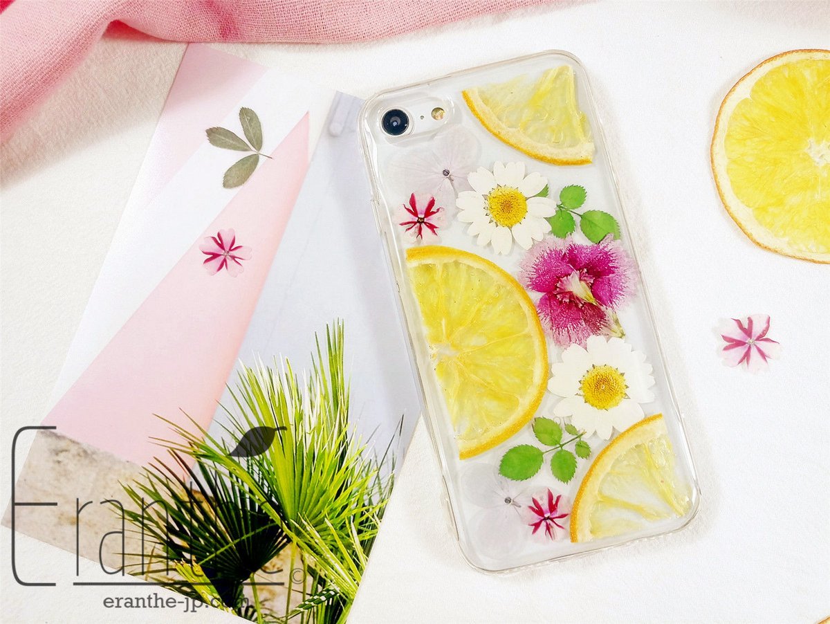 iPhone、Android★押し花ケース フルーツ★オーダー受付中 押しフルーツ 満載 / 押し花ケース / スマホケース iPhone
