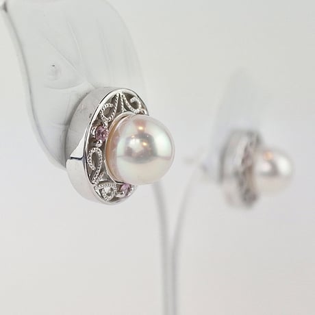 SVアコヤ真珠ピアス(St.Cage)