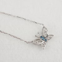 K18wgブルーダイヤペンダント