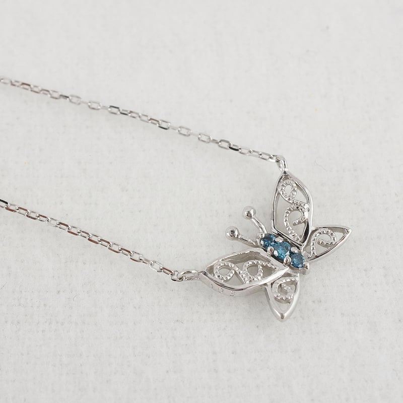 K18wgブルーダイヤペンダント | Volume Jewel Studio 