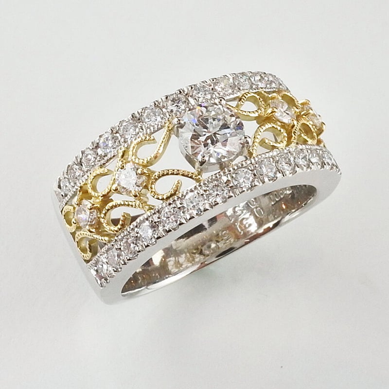 ◆新品◆ PT ダイヤモンド リング PtK18ダイヤモンドリング | Volume Jewel Studio
