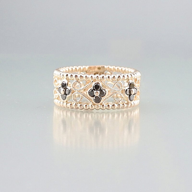 K10ブラックダイヤリング | Volume Jewel Studio