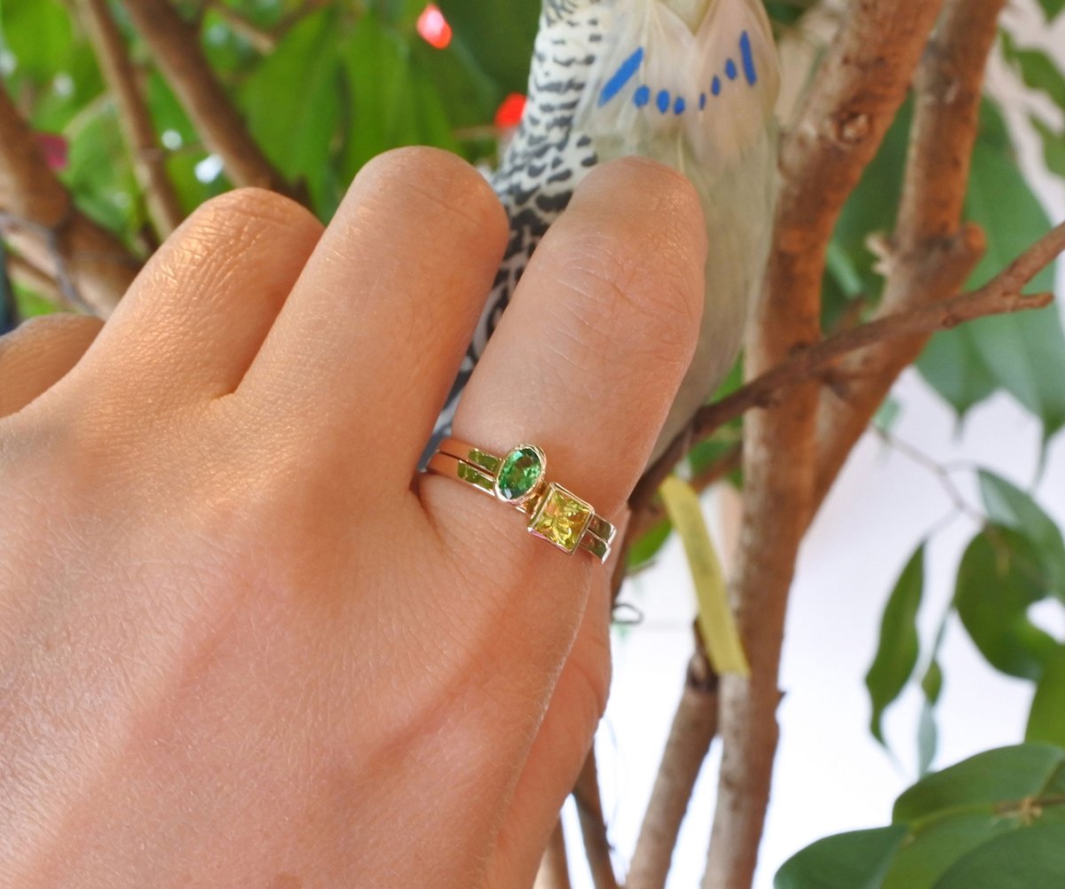 グリーンガーネットリング | Volume Jewel Studio