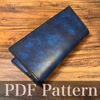 Bifold Long Wallet Pattern / P-No.7