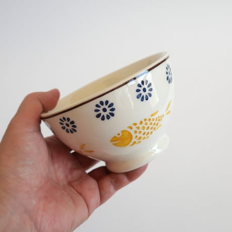 ボウル　Ф１１．３ｃｍ　「魚」
