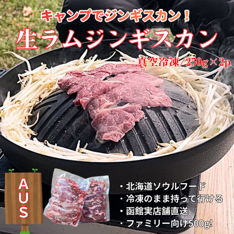 キャンプ肉！生ラムジンギスカン/500g(250g×2p)・オーストラリア産