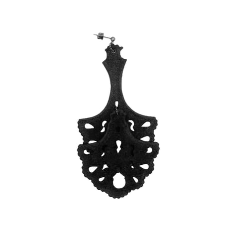 Earring-double fan