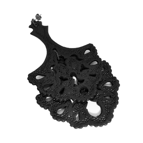 Earring-double fan