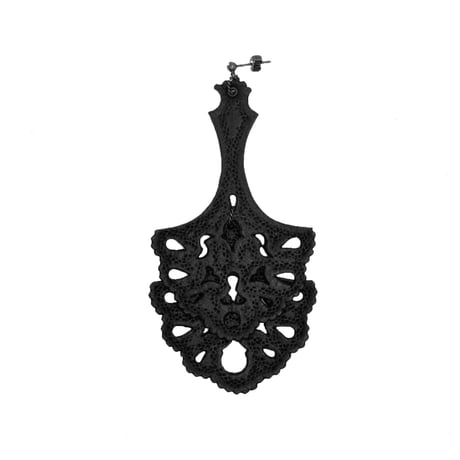 Earring-double fan