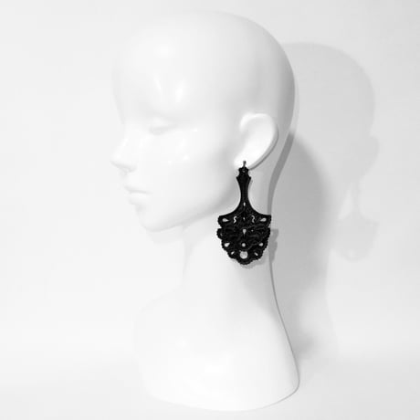 Earring-double fan