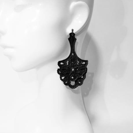 Earring-double fan