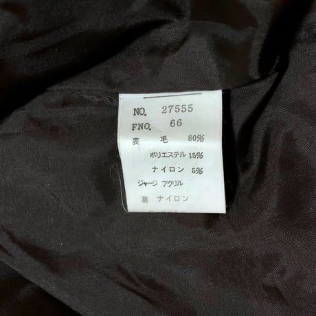 70’s 頃 ウール80% チェック柄 ブルゾン