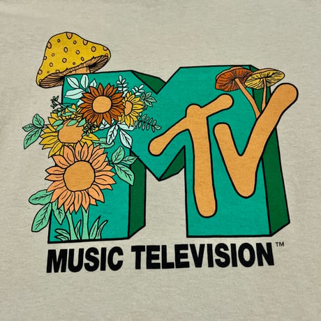 MTV キノコ フラワー Tシャツ