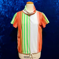 70’s Teddi of California マルチストライプ トップス