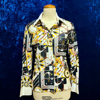 80’s Booth Bay スカーフ柄 シャツ