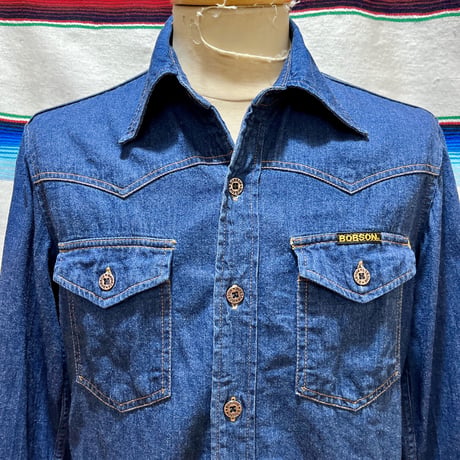 70’s 80’s BOBSON デニム ウエスタンシャツ