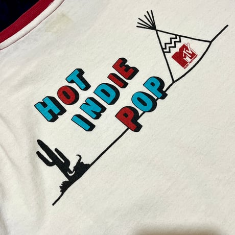 MTV NATIVE 柄 ベースボールTシャツ