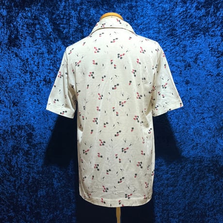 70’s KOSUGI レトロ プルオーバー オープンカラー シャツ