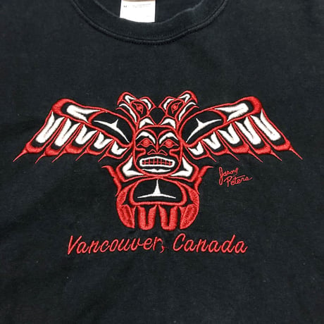 NATIVE CANADIAN 刺繍 Tシャツ