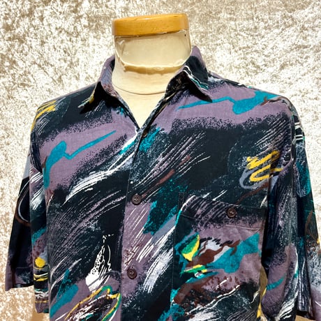 90’s CAMPUS RAYON 柄シャツ