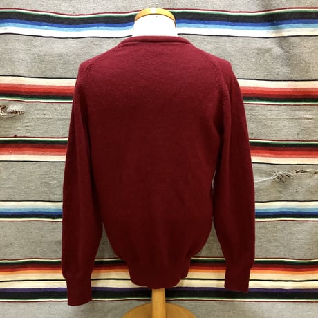 Glenmuir 100%LAMBS WOOL Vネックセーター