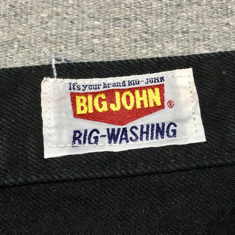 80’s BIG-JOHN 402B ブラック ベルボトム