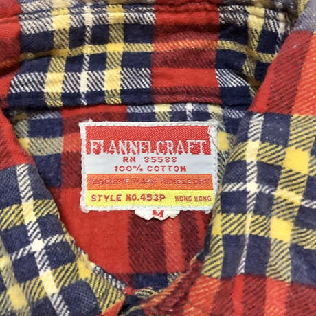 80’s FLANNEL CRAFT プリント ネルシャツ