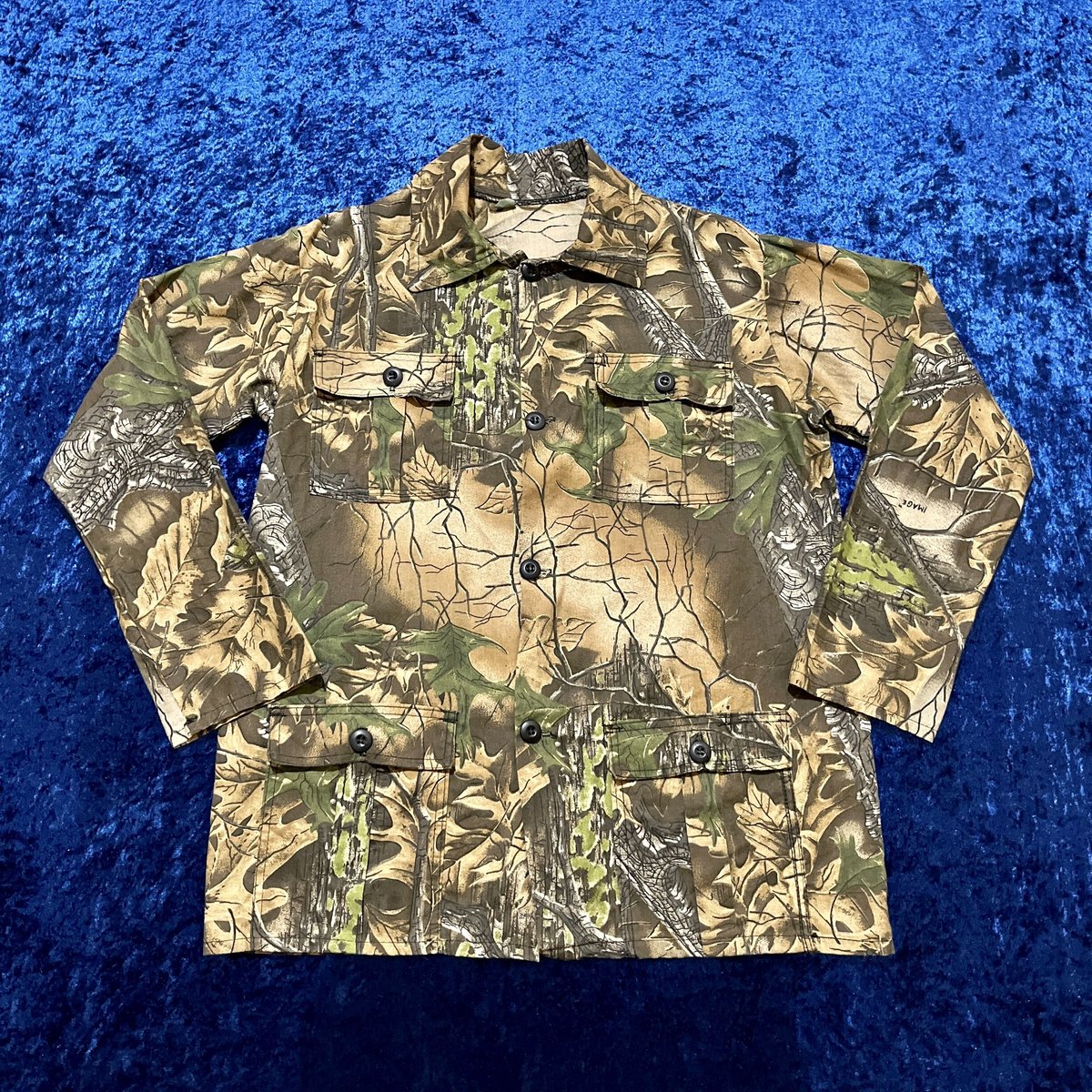 666様☆USA古着リアルツリー柄リバーシブルジャケット 迷彩カモフラワークジャ MILITARY DEADSTOCK(ミリタリーデッドストック)】DEADSTOCK US