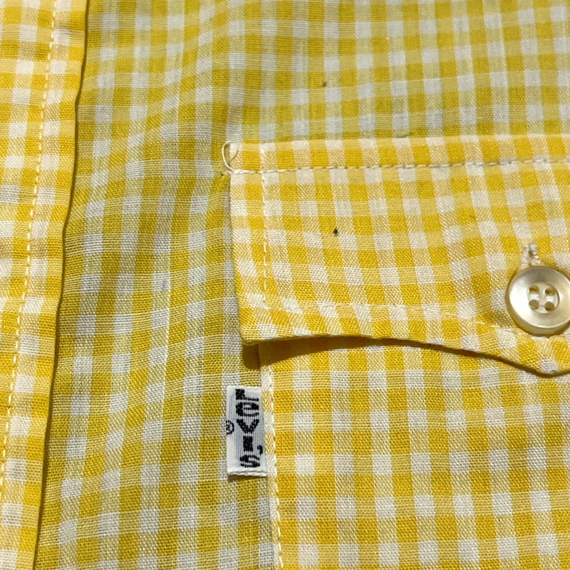 70's Levi's サドルマンタグ ギンガムチェック シャツ | DAFFY'S