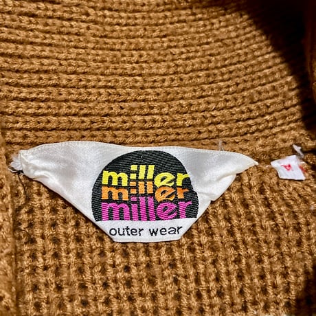 70’s Miller outer wear ジップアップ セーター